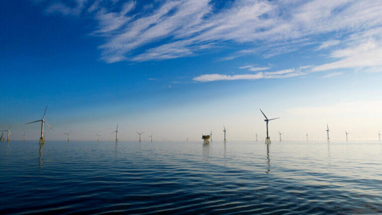 Offshore,Wind,Farm,North,Sea,Perfect,Weather