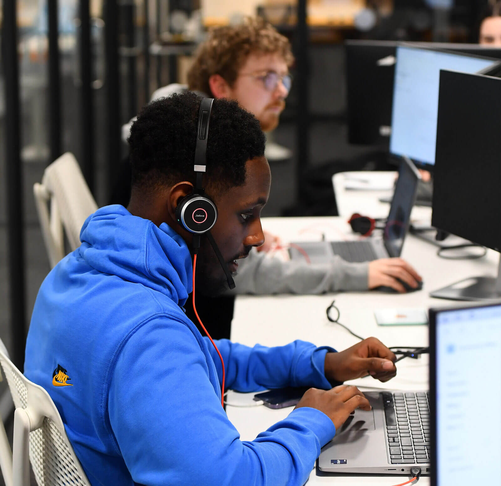 Amber team in the office.