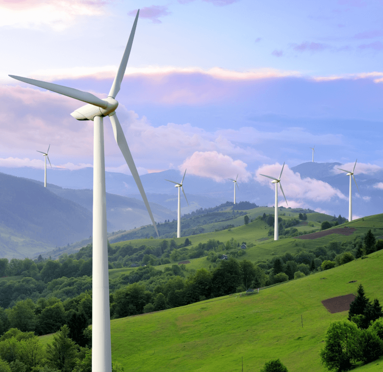 A picture of windmills