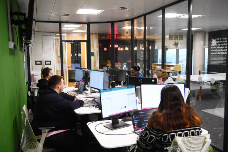 Amber's customer hub team.